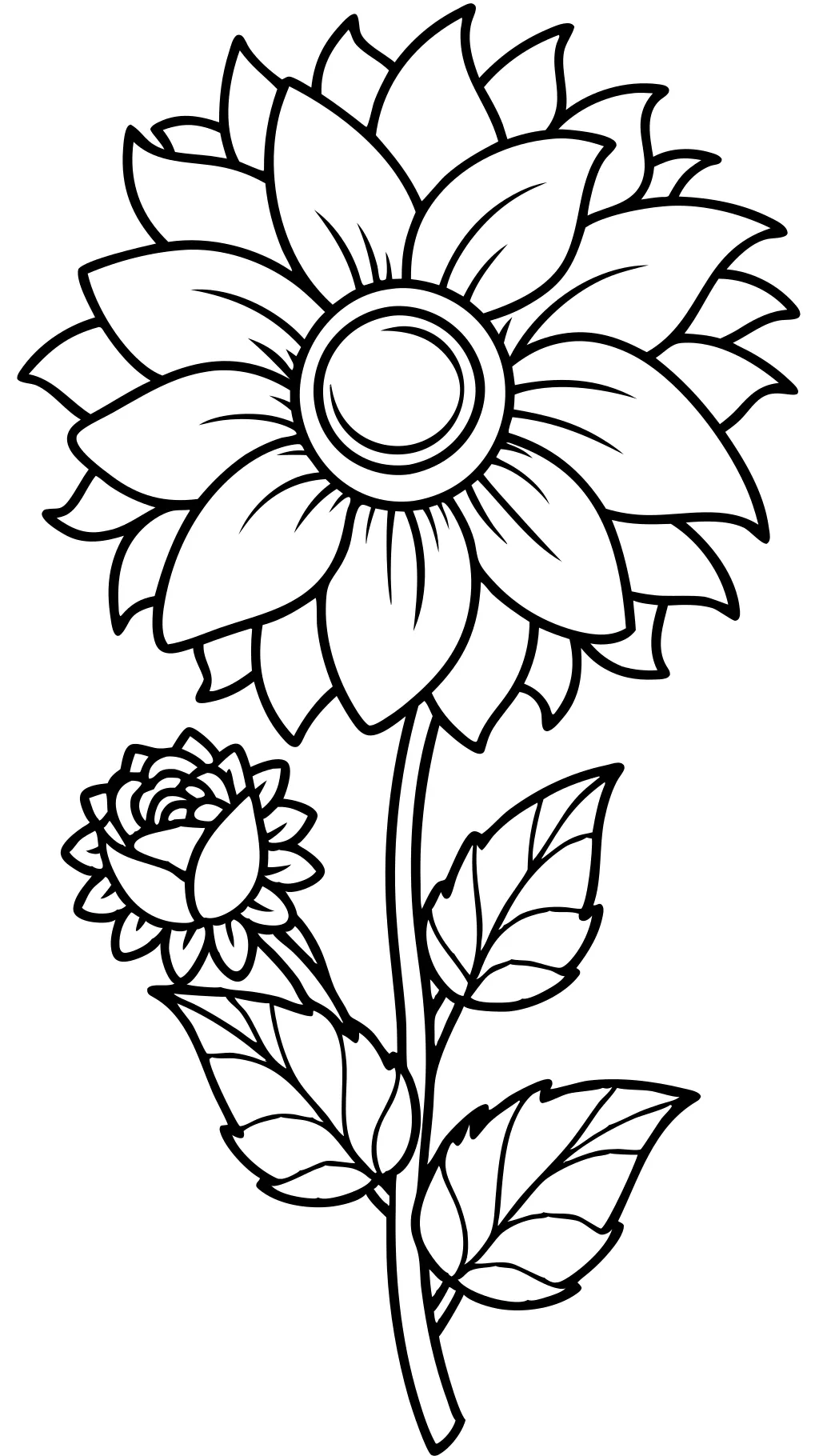 coloriages gratuits de fleurs